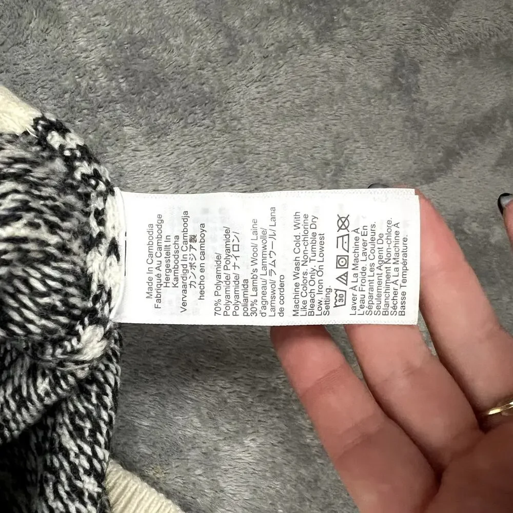 J Crew Sweater Mens XL Lambswool Blend Fair Isle Sweater Geometric NWT MSRP $118 - Picture 6 of 10